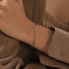 European and American jewelry, stainless steel flat and long paper clips, chain bracelets, gold ladies' simple and individual jewelry wholesale, titanium steel Application Scenario
